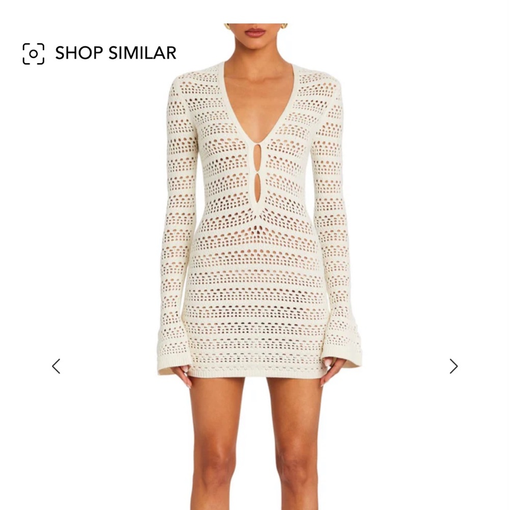 SER.O.YA NORI CROCHET MINI DRESS